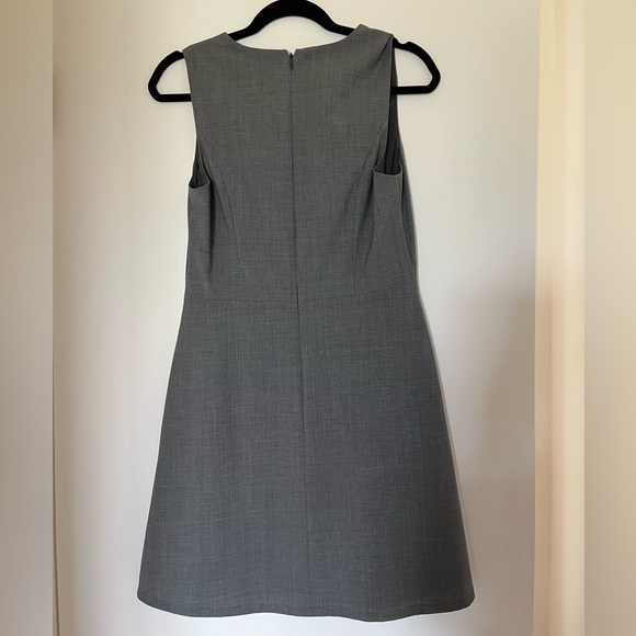 NWOT Theory gray Karline R continuous a-line dress sz 6 - Picture 3 of 6